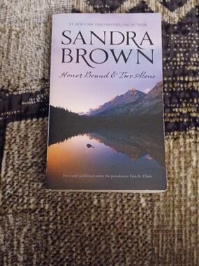 $4 Add-on Sandra Brown "Honor Bound" & "Two Alone" - Paperback Book (2 In 1)